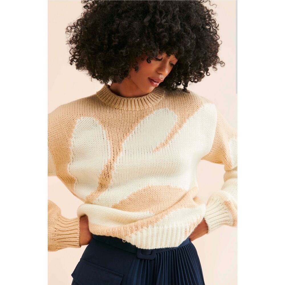 Møn Renn for Anthropologie Farren Intarsia Knit Sweater. Retails $189